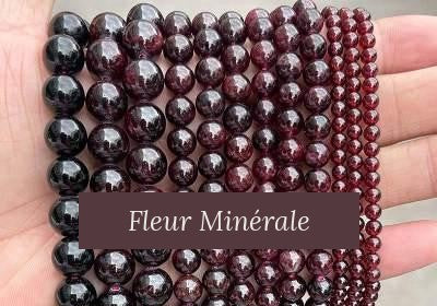 Perles — Grenat 3A perle ronde — Réf. JDYGD01-11 — Fleur Minérale