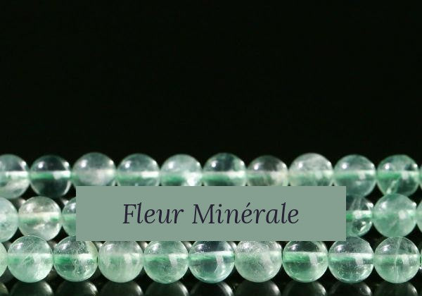 Perles — Fluorite Verte perle ronde — Réf. JDYGD110-2 — Fleur Minérale
