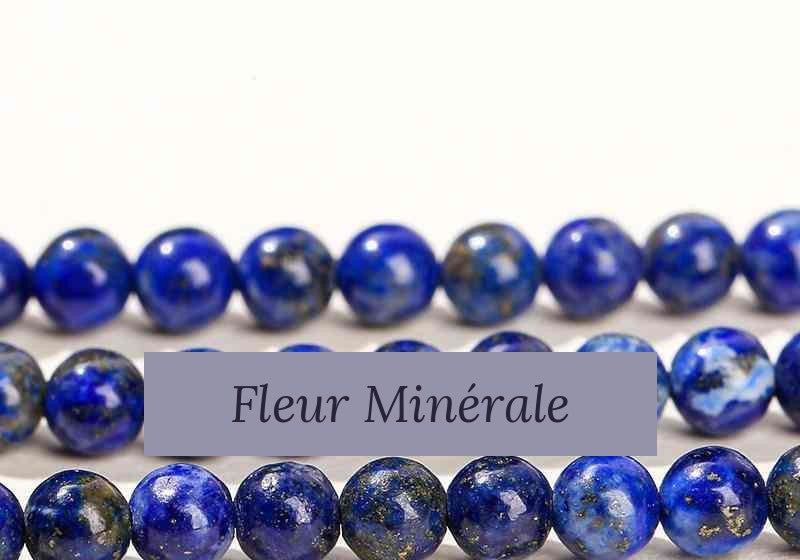 Perles — Lapis-lazuli 3A perle ronde — Réf. JDYGD22-13 — Fleur Minérale