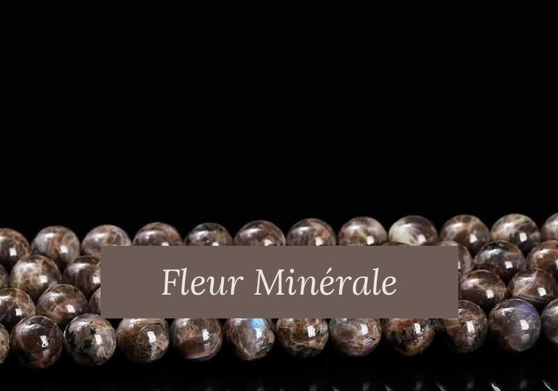 Perles — Labradorite Café perle ronde — Réf. JDYGD32-2 — Fleur Minérale