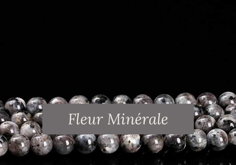 Perles — Labradorite Noire perle ronde — Réf. JDYGD33-1 — Fleur Minérale