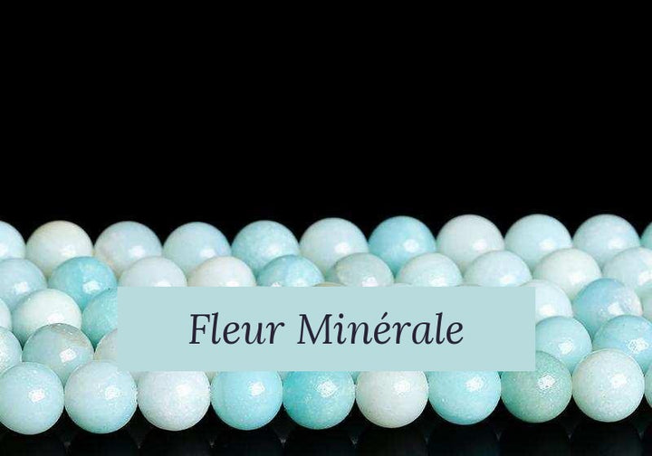 Perles — Amazonite 1A perle ronde — Réf. JDYGD36-1 — Fleur Minérale