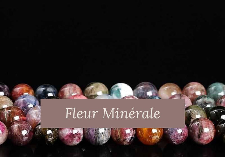 Perles — Tourmaline Multicolore 5A perle ronde — Réf. JDYGD47-6 — Fleur Minérale