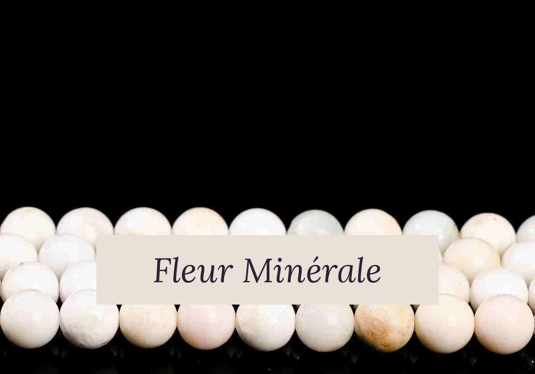 Perles — Opale Blanche naturelle 5A perle ronde — Réf. JDYGD51-6 — Fleur Minérale