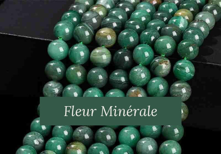 Perles — Euclorite 3A perle ronde — Réf. JDYGD74-0 — Fleur Minérale