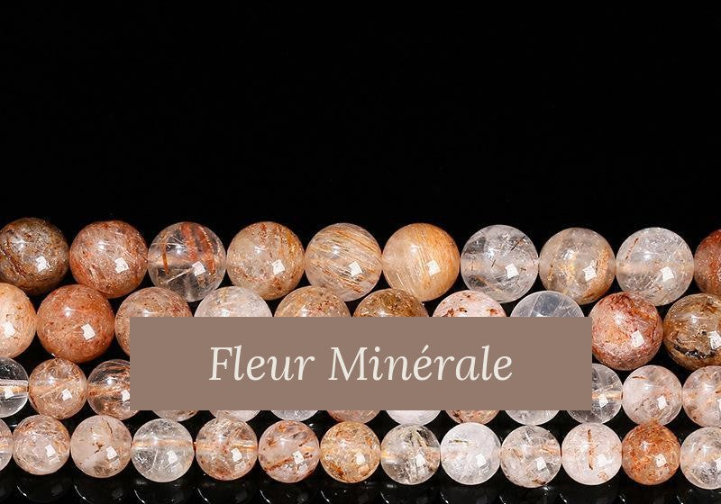 Perles — Quartz Rutile Rouge perle ronde — Réf. JDYSJ73-3 — Fleur Minérale