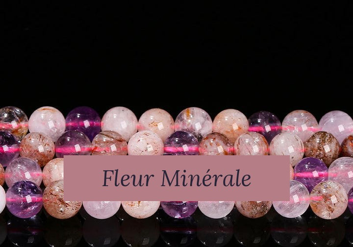 Perles — Super Seven Violet perle ronde — Réf. JDYSJ89-1 — Fleur Minérale