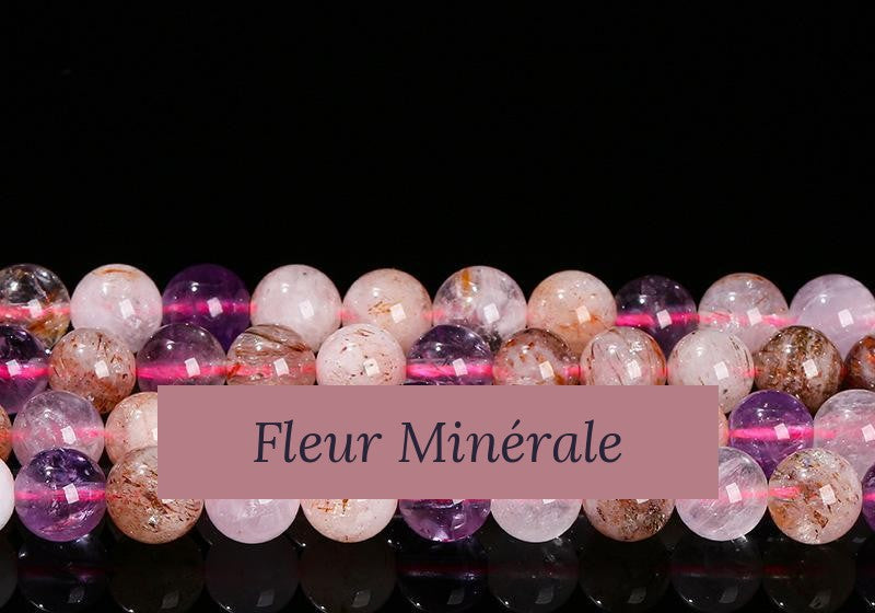 Perles — Super Seven Violet perle ronde — Réf. JDYSJ89-2 — Fleur Minérale