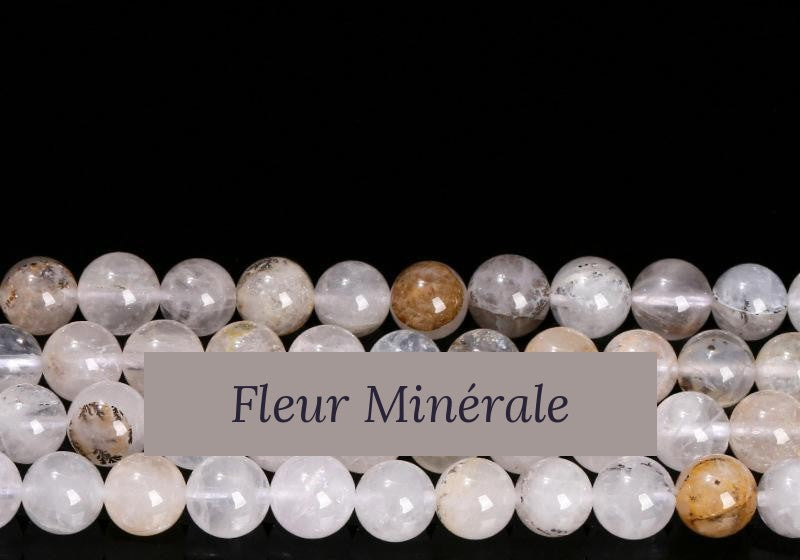 Perles — Tree quartz perle ronde — Réf. JDYSJ92-2 — Fleur Minérale