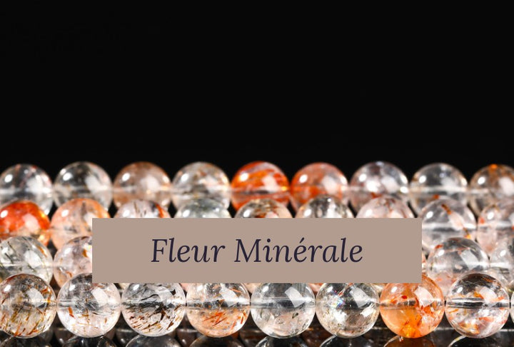 Perles — Super Seven Translucide perle ronde — Réf. JDYSJ96-12 — Fleur Minérale