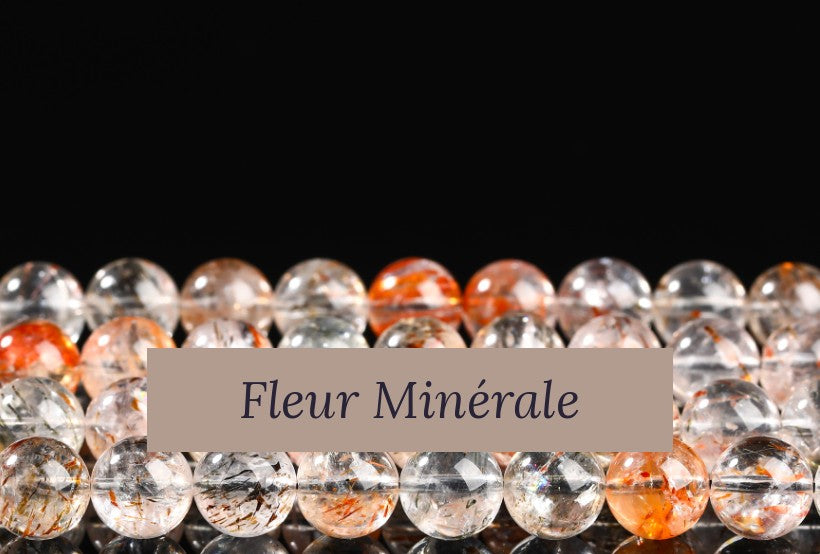 Perles — Super Seven Translucide perle ronde — Réf. JDYSJ96-9 — Fleur Minérale