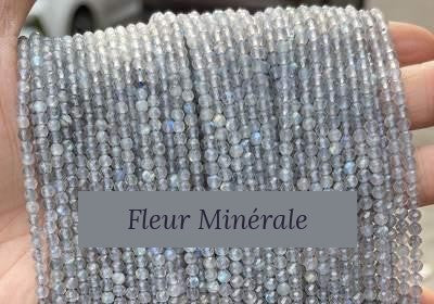 Perles — Labradorite facetté — Réf. JDYXZ01QM-86 — Fleur Minérale