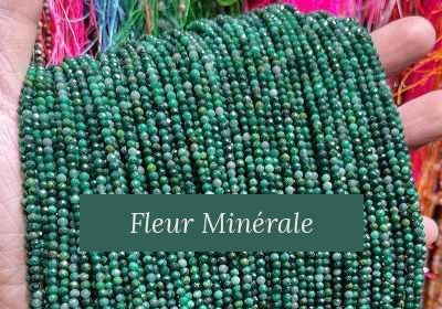 Perles — Euclorite facetté — Réf. JDYXZ13QM-178 — Fleur Minérale