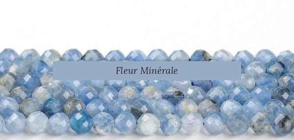 Perles — Cyanite 5A facetté — Réf. JDYXZ13QM-232 — Fleur Minérale