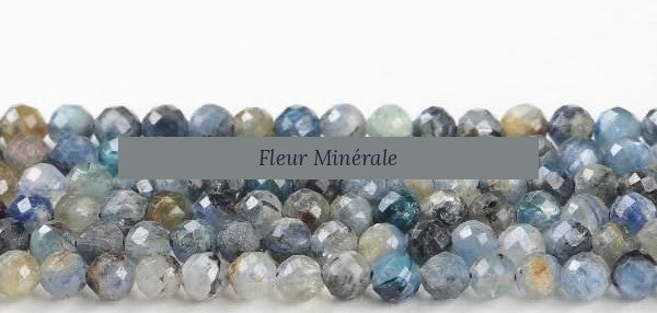 Perles — Cyanite 1A facetté — Réf. JDYXZ13QM-234 — Fleur Minérale