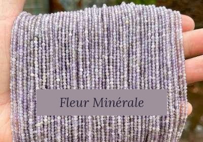 Perles — Améthyste 1A facetté — Réf. JDYXZ13QM-68 — Fleur Minérale