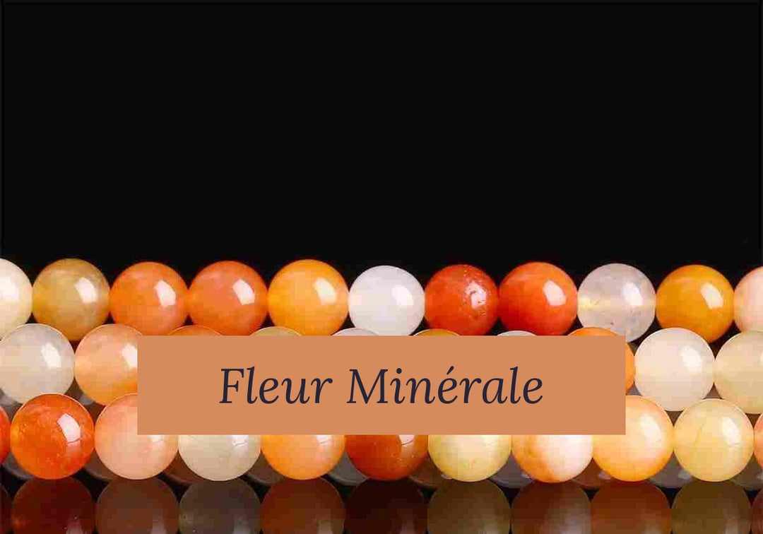 Perles — Jade Doré perle ronde — Réf. JDYYS01-1 — Fleur Minérale