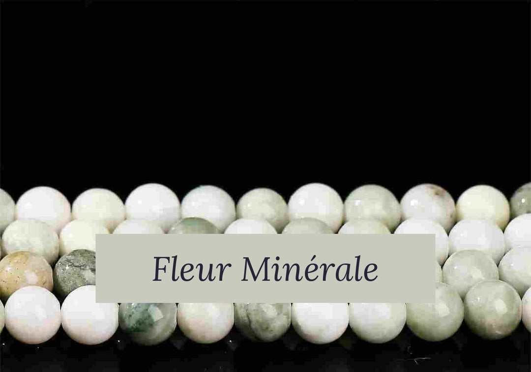 Perles — Maotian jade perle ronde — Réf. JDYYS07-3 — Fleur Minérale