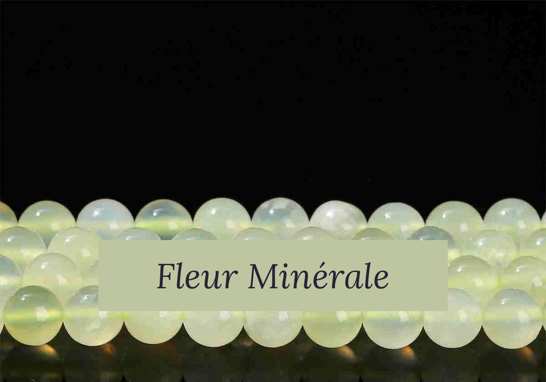 Perles — Serpentine 4A perle ronde — Réf. JDYYS09-3 — Fleur Minérale