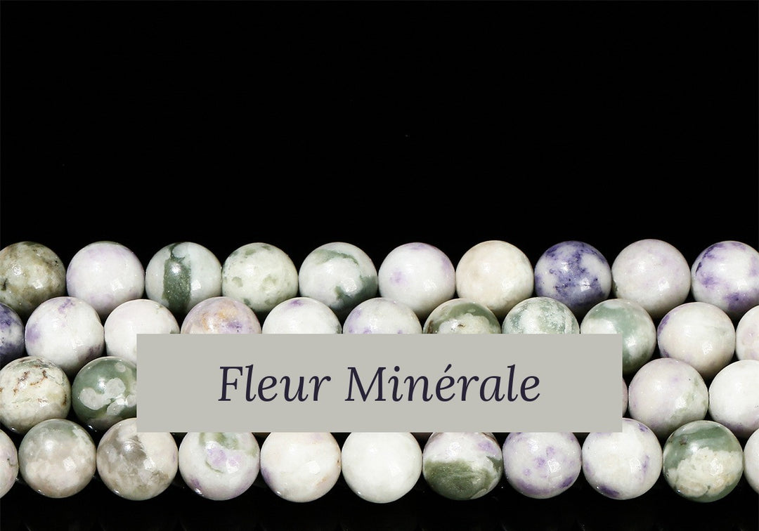 Perles — Chance jade perle ronde — Réf. JDYYS19-1 — Fleur Minérale