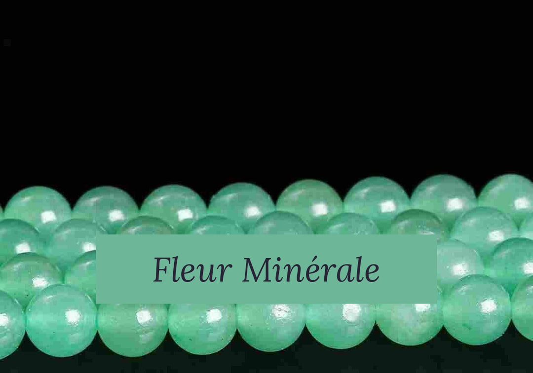 Perles — Aventurine Verte perle ronde — Réf. JDYYS31-9 — Fleur Minérale