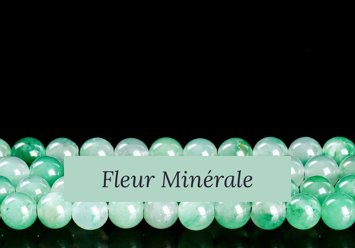 Perles — Buddstone Qualité Extra perle ronde — Réf. JDYYS92-2 — Fleur Minérale