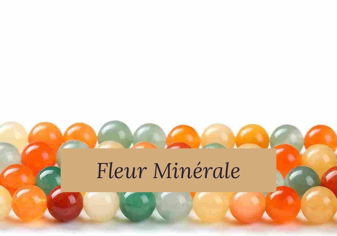 Perles — Aventurine Multicolore perle ronde — Réf. JDYYS97-1 — Fleur Minérale