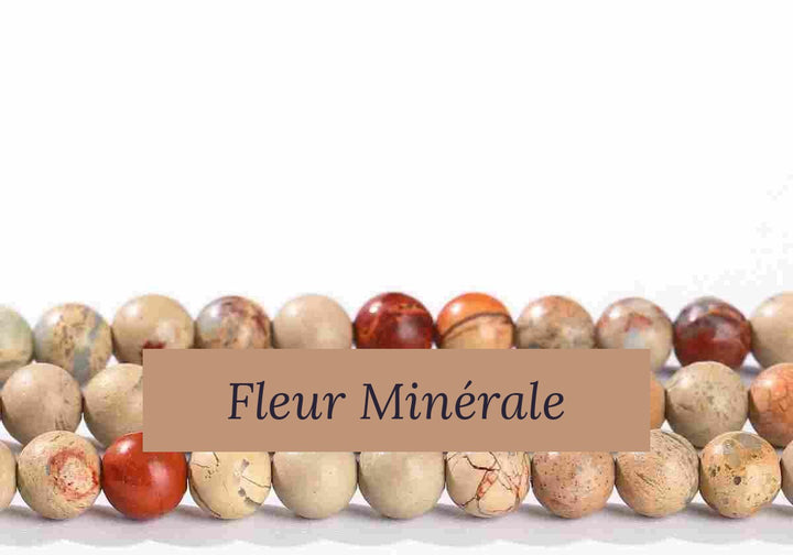 Perles — Shoushan Stone perle ronde — Réf. JDYZS06-1 — Fleur Minérale