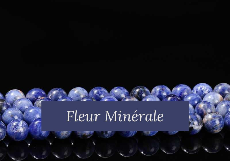 Perles — Sodalite 5A perle ronde — Réf. JDYZS31-1 — Fleur Minérale