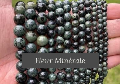 Perles — Jaspe Kambaba perle ronde — Réf. JDYZS80-1 — Fleur Minérale