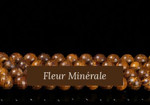 Perles — Jaspe Peau Eléphant perle ronde — Réf. JDYZS90-2 — Fleur Minérale