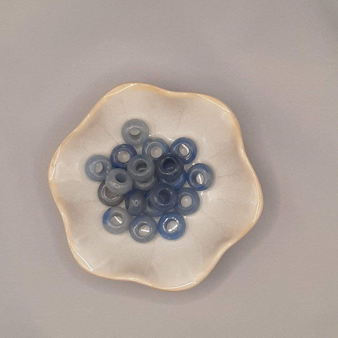 Perle européenne Aventurine bleue Ronde