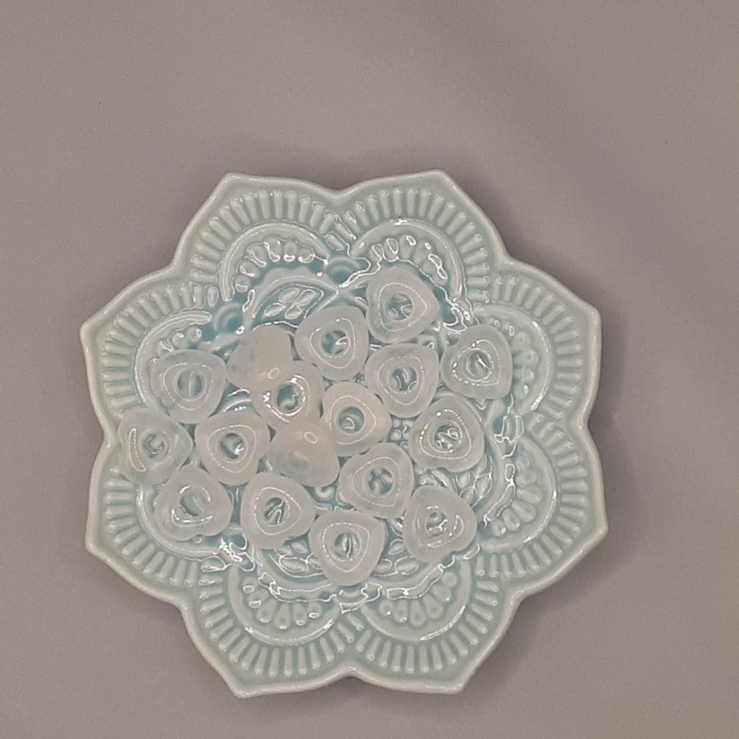 Perle européenne Cristal de roche Cœur