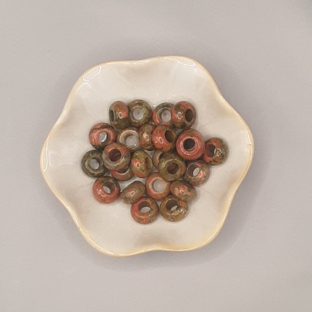 Perle européenne Unakite Ronde