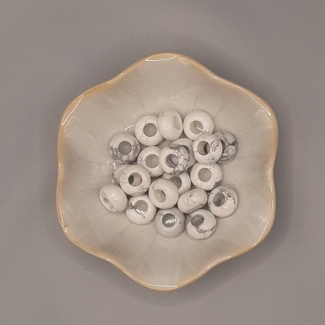 Perle européenne Howlite Ronde